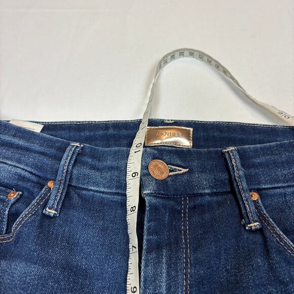 Mother High Waisted Looker Ankle Fray Jeans in Home Movers Women's 27 - Picture 6 of 12